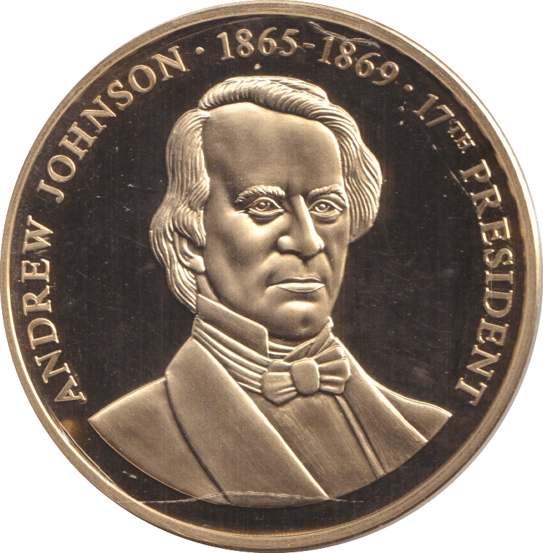 1999 PROOF MEDALLION ANDREW JOHNSON USA - WORLD COINS - Cambridgeshire Coins