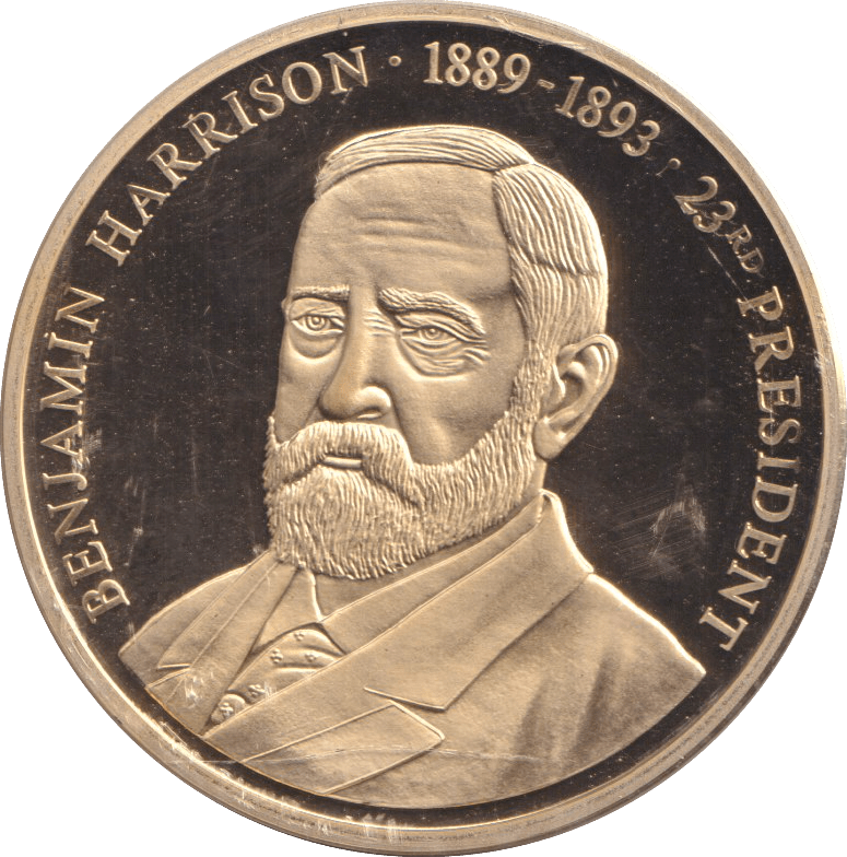 1999 PROOF MEDALLION BENJAMIN HARRISON USA - WORLD COINS - Cambridgeshire Coins
