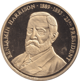 1999 PROOF MEDALLION BENJAMIN HARRISON USA - WORLD COINS - Cambridgeshire Coins