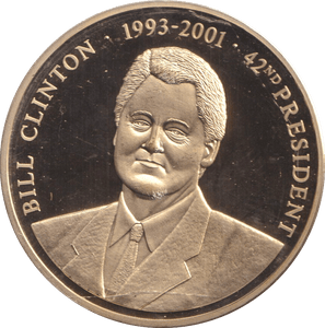 1999 PROOF MEDALLION BILL CLINTON USA - WORLD COINS - Cambridgeshire Coins