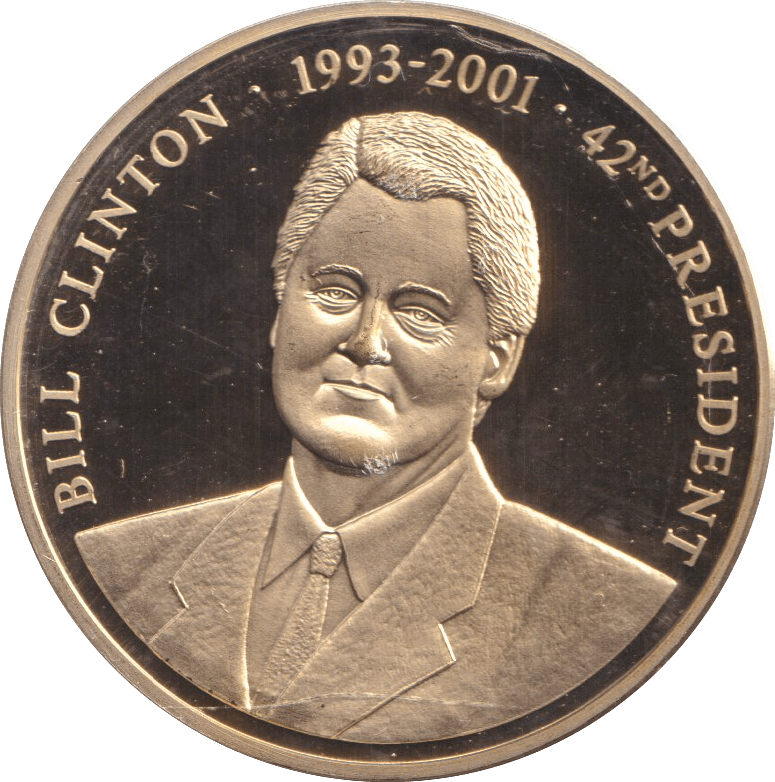1999 PROOF MEDALLION BILL CLINTON USA - WORLD COINS - Cambridgeshire Coins