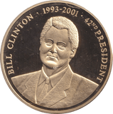 1999 PROOF MEDALLION BILL CLINTON USA - WORLD COINS - Cambridgeshire Coins