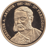 1999 PROOF MEDALLION CHESTER A. ARTHUR USA - WORLD COINS - Cambridgeshire Coins