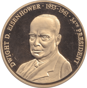 1999 PROOF MEDALLION DWIGHT D. EISENHOWER USA - WORLD COINS - Cambridgeshire Coins