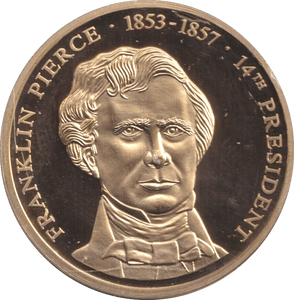 1999 PROOF MEDALLION FRANKLIN PIERCE USA - WORLD COINS - Cambridgeshire Coins