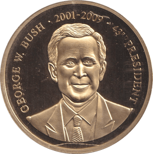 1999 PROOF MEDALLION GEORGE W. BUSH USA - WORLD COINS - Cambridgeshire Coins