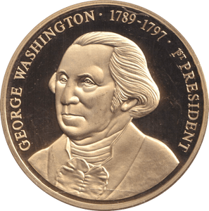 1999 PROOF MEDALLION GEORGE WASHINGTON USA - WORLD COINS - Cambridgeshire Coins
