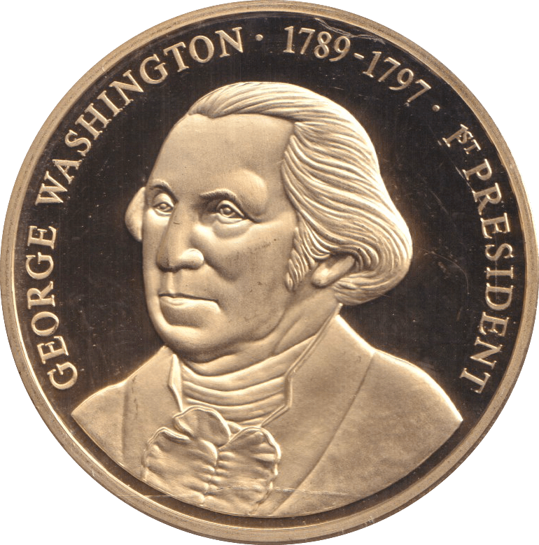 1999 PROOF MEDALLION GEORGE WASHINGTON USA - WORLD COINS - Cambridgeshire Coins