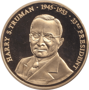 1999 PROOF MEDALLION HARRY S.TRUMAN USA - WORLD COINS - Cambridgeshire Coins