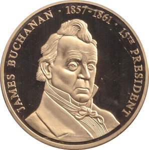 1999 PROOF MEDALLION JAMES BUCHANAN USA - WORLD COINS - Cambridgeshire Coins