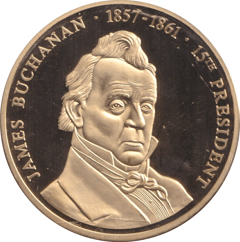 1999 PROOF MEDALLION JAMES BUCHANAN USA - WORLD COINS - Cambridgeshire Coins