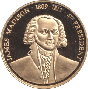 1999 PROOF MEDALLION JAMES MADISON USA - WORLD COINS - Cambridgeshire Coins