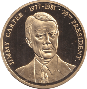 1999 PROOF MEDALLION JIMMY CARTER USA - WORLD COINS - Cambridgeshire Coins