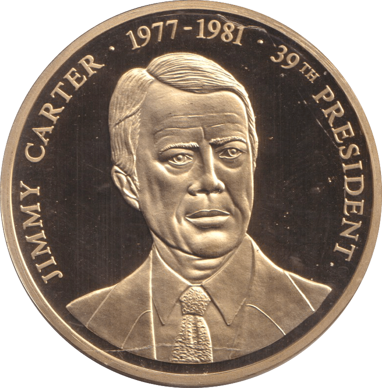 1999 PROOF MEDALLION JIMMY CARTER USA - WORLD COINS - Cambridgeshire Coins