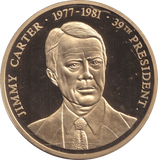 1999 PROOF MEDALLION JIMMY CARTER USA - WORLD COINS - Cambridgeshire Coins