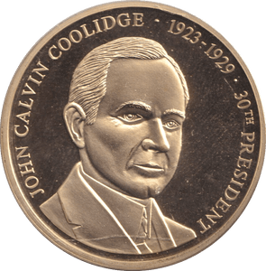 1999 PROOF MEDALLION JOHN CALVIN COOLIDGE USA - WORLD COINS - Cambridgeshire Coins