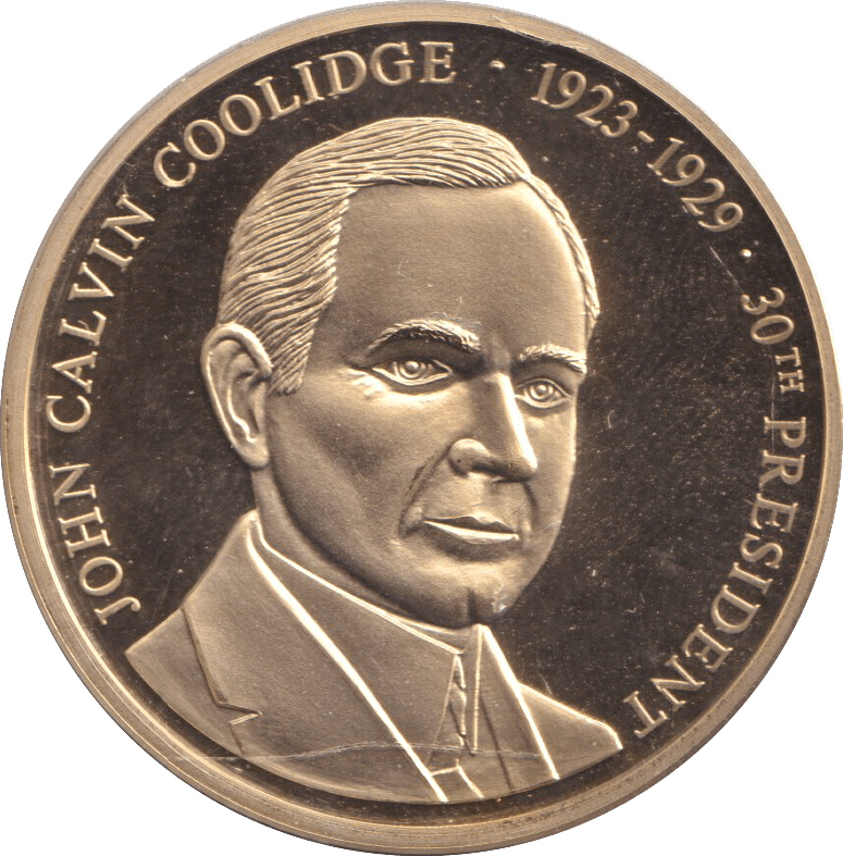 1999 PROOF MEDALLION JOHN CALVIN COOLIDGE USA - WORLD COINS - Cambridgeshire Coins