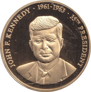 1999 PROOF MEDALLION JOHN KENNEDY USA - WORLD COINS - Cambridgeshire Coins