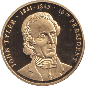 1999 PROOF MEDALLION JOHN TYLER USA - WORLD COINS - Cambridgeshire Coins