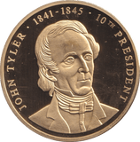 1999 PROOF MEDALLION JOHN TYLER USA - WORLD COINS - Cambridgeshire Coins