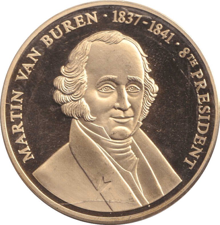 1999 PROOF MEDALLION MARTIN VAN BUREN USA - WORLD COINS - Cambridgeshire Coins