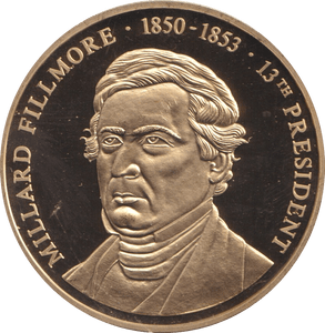 1999 PROOF MEDALLION MILLARD FILLMORE USA - WORLD COINS - Cambridgeshire Coins