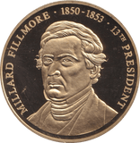 1999 PROOF MEDALLION MILLARD FILLMORE USA - WORLD COINS - Cambridgeshire Coins