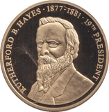 1999 PROOF MEDALLION RUTHERFORD B.HAYES USA - WORLD COINS - Cambridgeshire Coins