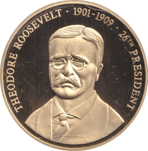 1999 PROOF MEDALLION THEODORE ROOSEVELT USA - WORLD COINS - Cambridgeshire Coins