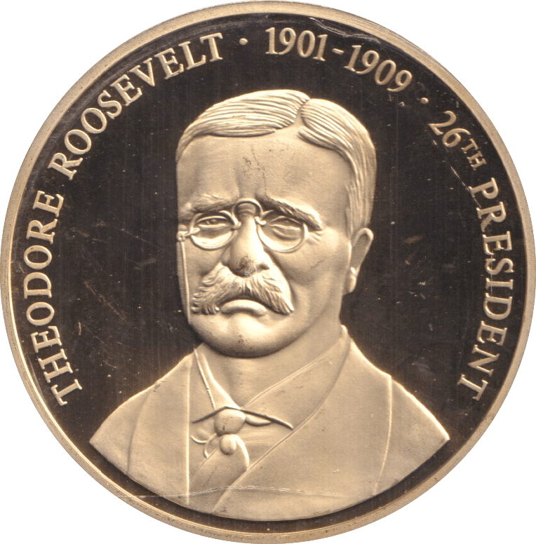 1999 PROOF MEDALLION THEODORE ROOSEVELT USA - WORLD COINS - Cambridgeshire Coins