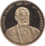 1999 PROOF MEDALLION ULYSSES GRANT USA - WORLD COINS - Cambridgeshire Coins