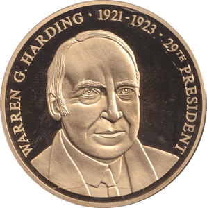 1999 PROOF MEDALLION WARREN G.HARDING USA - WORLD COINS - Cambridgeshire Coins