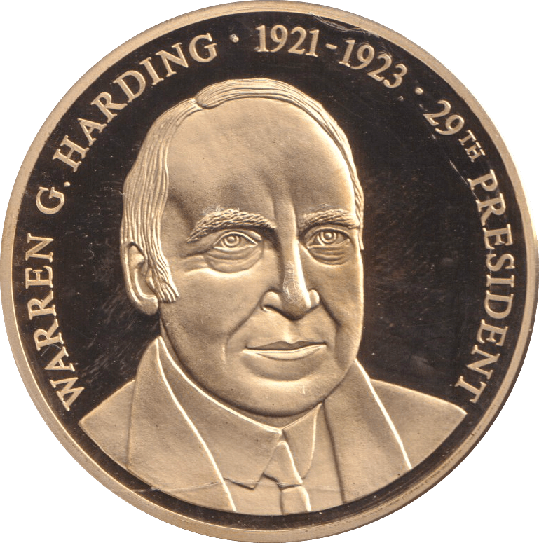 1999 PROOF MEDALLION WARREN G.HARDING USA - WORLD COINS - Cambridgeshire Coins