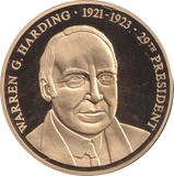 1999 PROOF MEDALLION WARREN G.HARDING USA - WORLD COINS - Cambridgeshire Coins