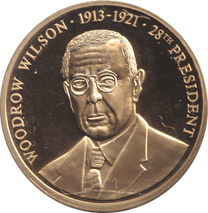 1999 PROOF MEDALLION WOODROW WILSON USA - WORLD COINS - Cambridgeshire Coins
