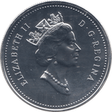 1999 SILVER BU CANADA COMMEMORATIVE DOLLAR - SILVER WORLD COINS - Cambridgeshire Coins