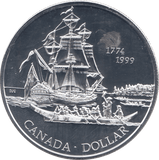 1999 SILVER BU CANADA COMMEMORATIVE DOLLAR - SILVER WORLD COINS - Cambridgeshire Coins