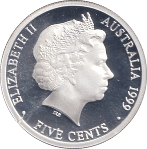 1999 SILVER HALF PENNY AUSTRALIA - SILVER WORLD COINS - Cambridgeshire Coins