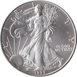 1999 SILVER LIBERTY DOLLAR USA - SILVER WORLD COINS - Cambridgeshire Coins