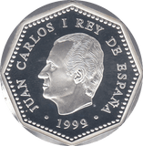 1999 SILVER MILLENIUM COIN 1500 PESETAS SPAIN ( PROOF ) - SILVER PROOF - Cambridgeshire Coins