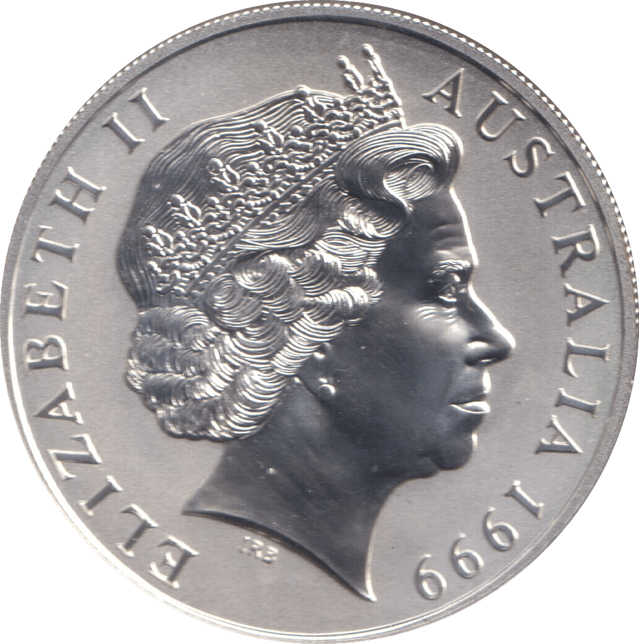 1999 SILVER ONE DOLLAR AUSTRALIA - SILVER WORLD COINS - Cambridgeshire Coins