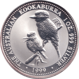 1999 SILVER ONE DOLLAR AUSTRALIA - SILVER WORLD COINS - Cambridgeshire Coins