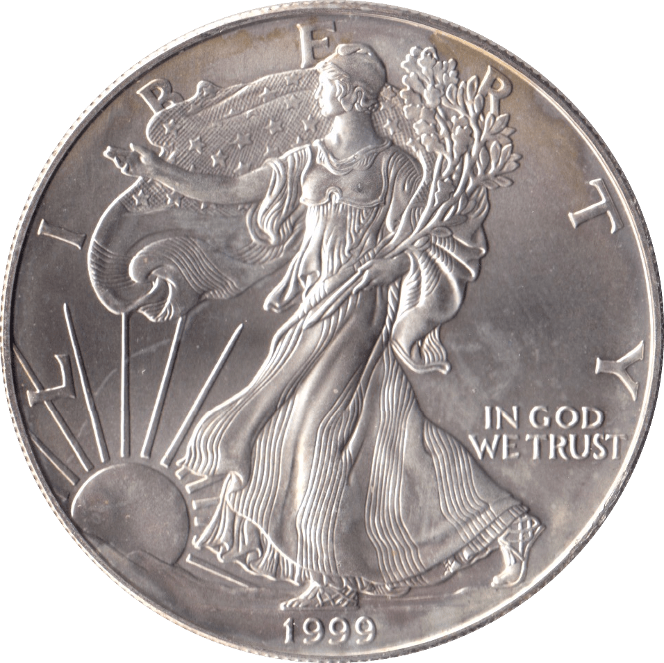 1999 SILVER ONE DOLLAR PROOF USA - SILVER WORLD COINS - Cambridgeshire Coins