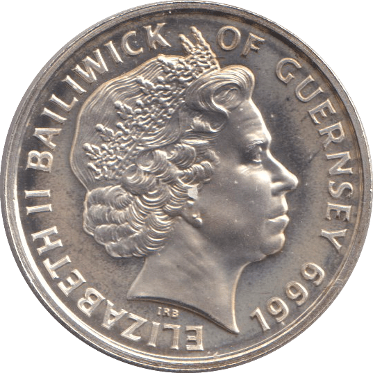 1999 SILVER ONE POUND GUERNSEY - SILVER WORLD COINS - Cambridgeshire Coins