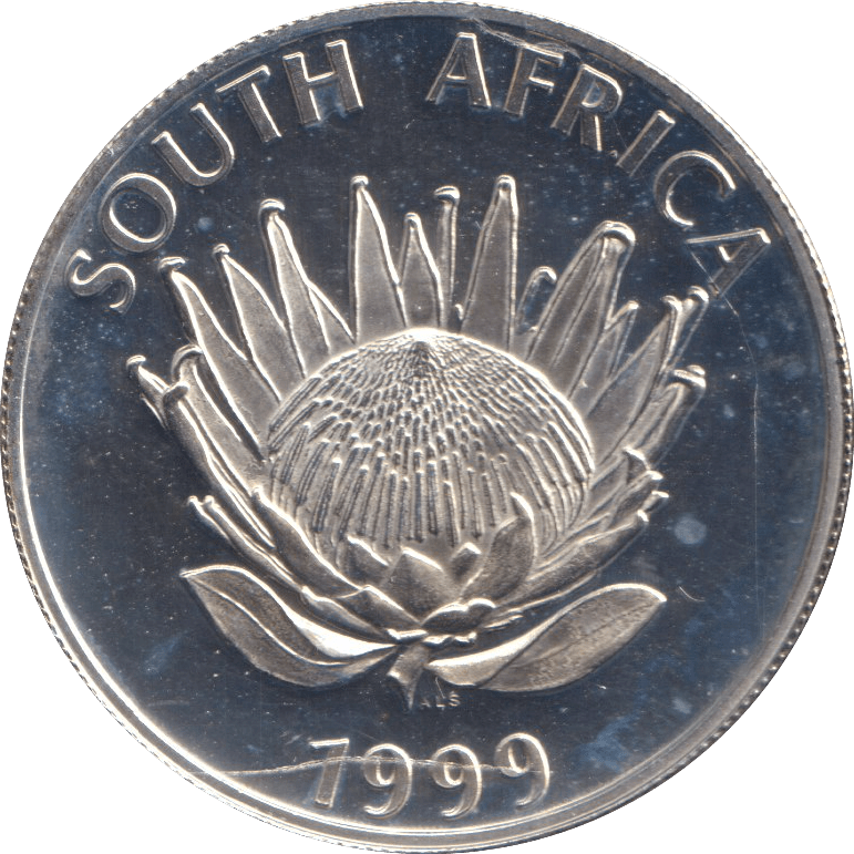 1999 SILVER ONE RAND SOUTH AFRICA - SILVER WORLD COINS - Cambridgeshire Coins