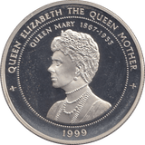 1999 SILVER PROOF 1000 SHILLINGS QUEEN MARY - SILVER WORLD COINS - Cambridgeshire Coins