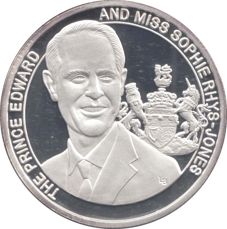 1999 SILVER PROOF 20 CROWNS THE PRINCE EDWARD AND MISS SOPHIE RHYS - JONES - Silver Proof - Cambridgeshire Coins