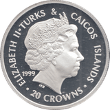 1999 SILVER PROOF 20 CROWNS THE PRINCE EDWARD AND MISS SOPHIE RHYS - JONES - Silver Proof - Cambridgeshire Coins