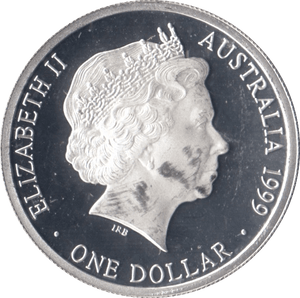 1999 SILVER PROOF AUSTRALIAN SHILLING - SILVER WORLD COINS - Cambridgeshire Coins