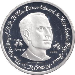 1999 SILVER PROOF CROWN PRINCE EDWARD & MISS SOPHIE - SILVER WORLD COINS - Cambridgeshire Coins